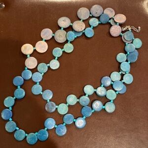 Turquoise necklace. 36 inches long